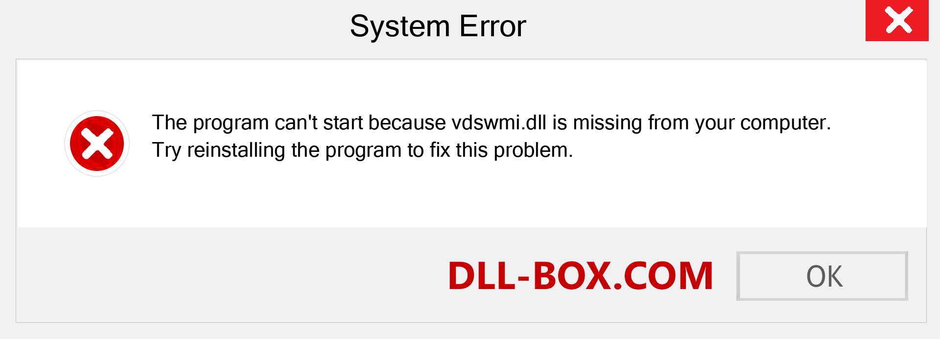  vdswmi.dll file is missing?. Download for Windows 7, 8, 10 - Fix  vdswmi dll Missing Error on Windows, photos, images